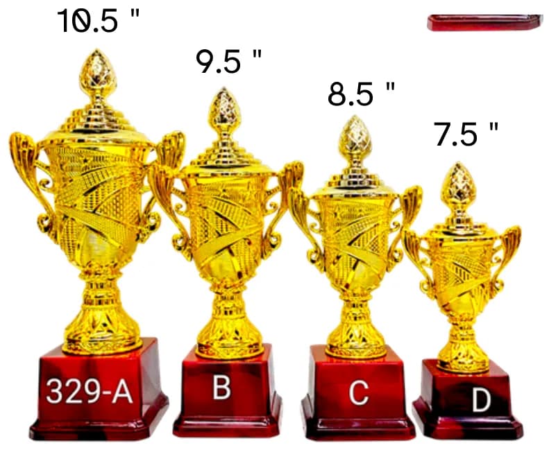 329-10.5 inch, 9.5 inch, 8.5 inch, 7.5 inch