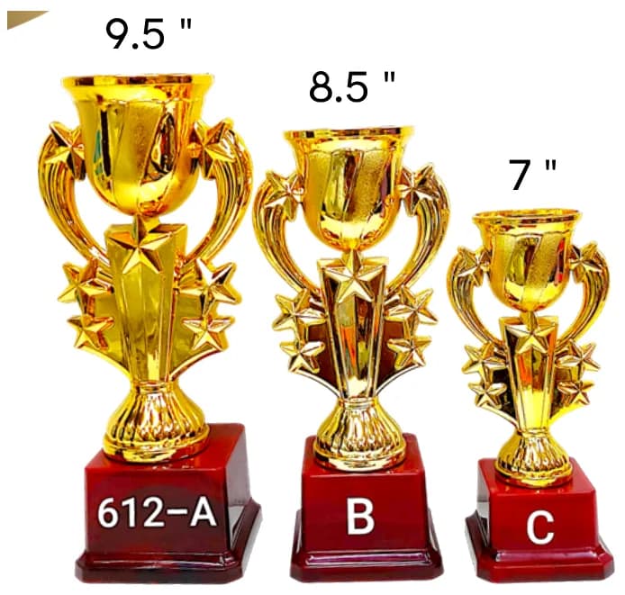 612-9.5 inch, 8.5 inch, 7 inch