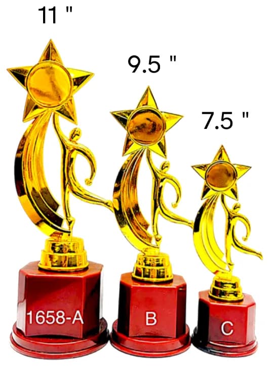 1658-11 inch, 9.5 inch, 7.5 inch