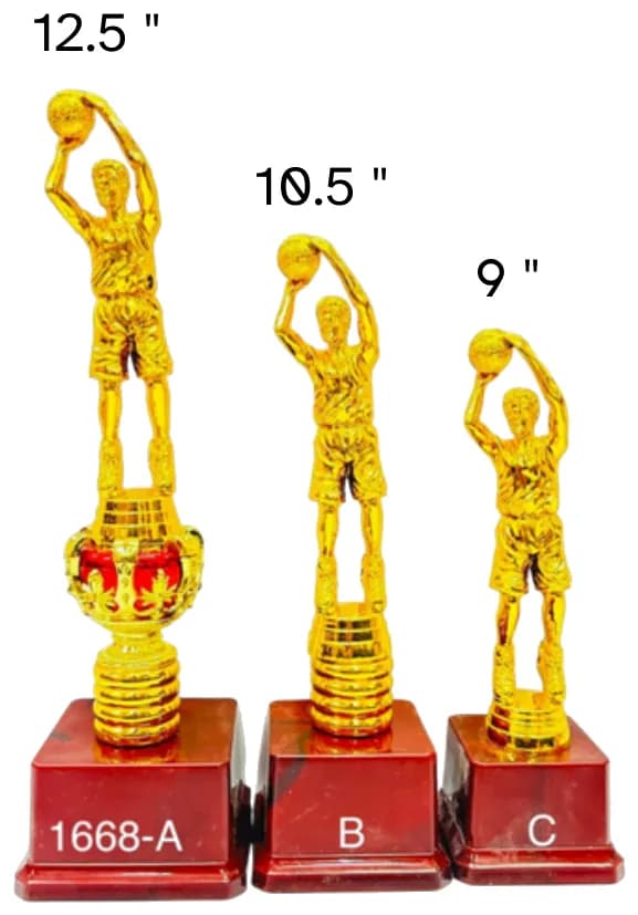 1668-12.5 inch, 10.5 inch, 9 inch