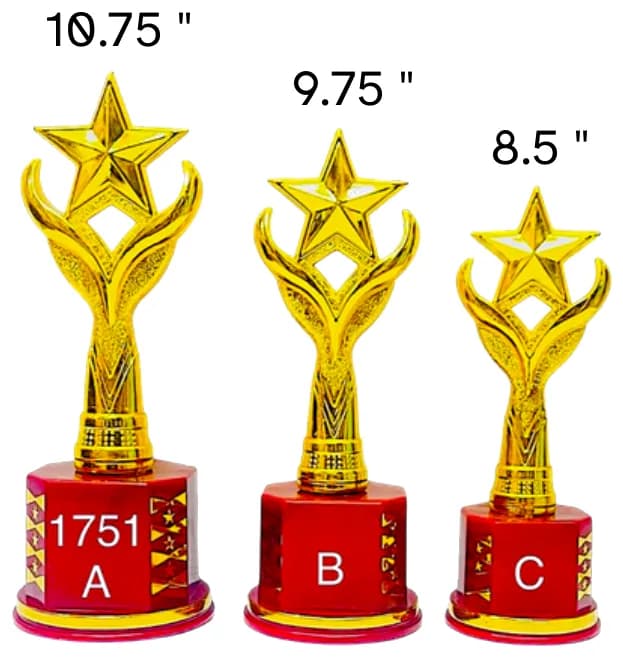 1751-10.75 inch, 9.75 inch, 8.5 inch