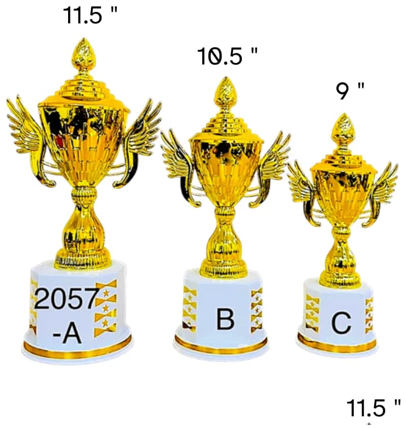 2057-11.5 inch, 10.5 inch, 9 inch